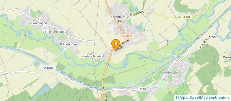 localisation de l'entreprise ILL'MUSIC  SPECHBACH