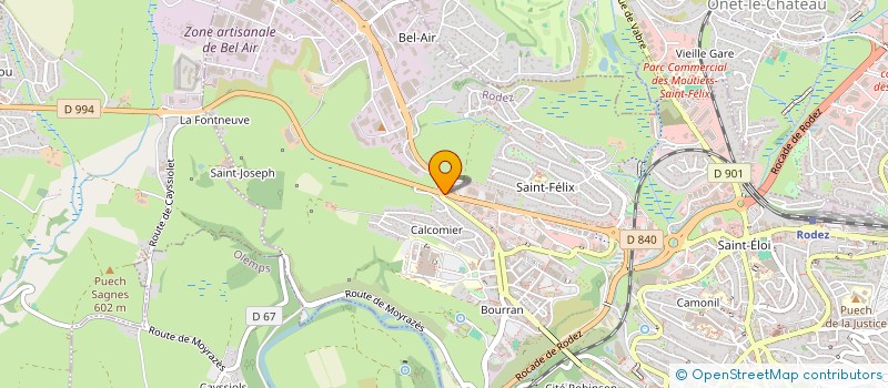 localisation de l'entreprise ILLAM à RODEZ