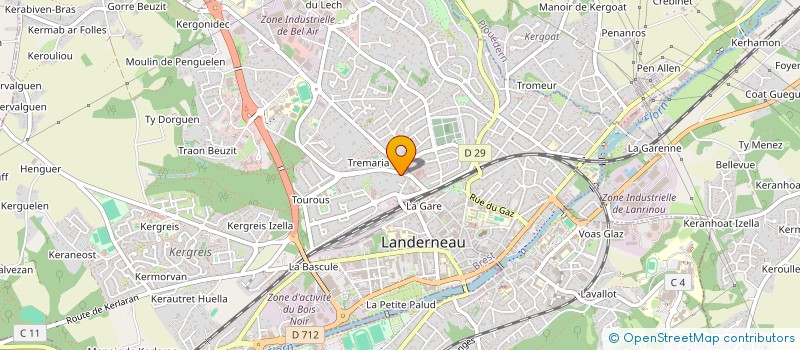 localisation de l'entreprise ILLAN  LANDERNEAU