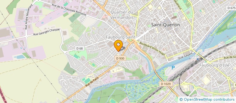 localisation de l'entreprise ILLAN MENUISERIE à SAINT-QUENTIN