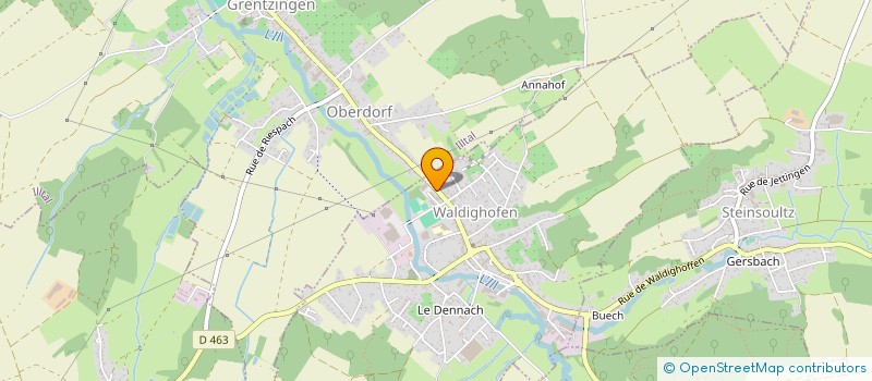 localisation de l'entreprise ILLENSA  WALDIGHOFEN