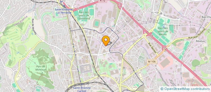 localisation de l'entreprise ILLIADE FORMATION à SAINT-ETIENNE