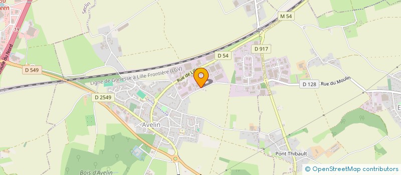 localisation de l'entreprise ILLICO 59-62 à AVELIN