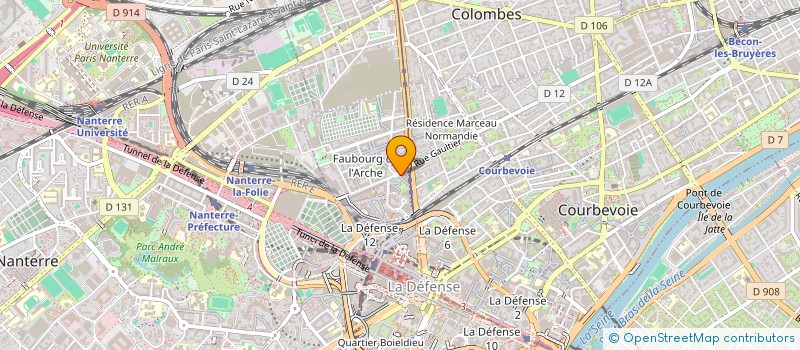 localisation de l'entreprise ILLICO à COURBEVOIE