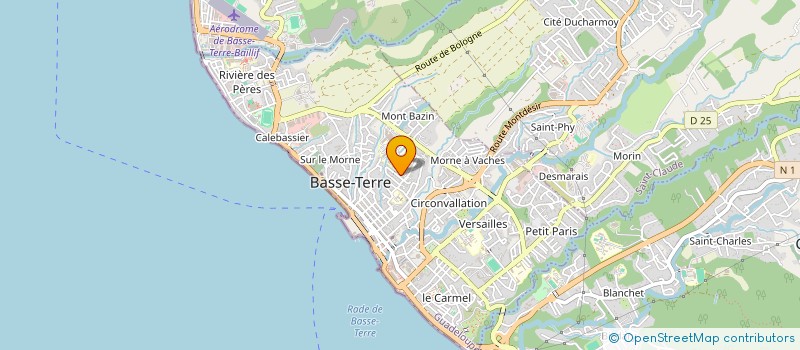 localisation de l'entreprise ILLICO BTP SAS à BASSE-TERRE