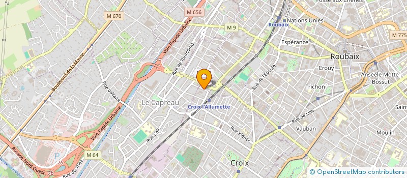 localisation de l'entreprise ILLICO FENETRE à CROIX