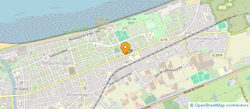 localisation de l'entreprise ILLICO FRITE à DUNKERQUE