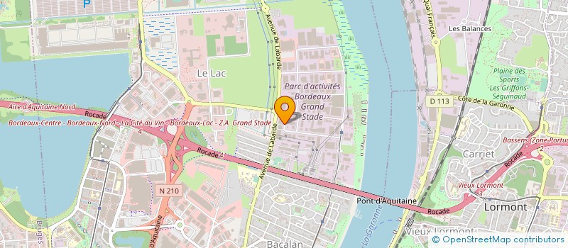 localisation de l'entreprise ILLICO'M à BORDEAUX