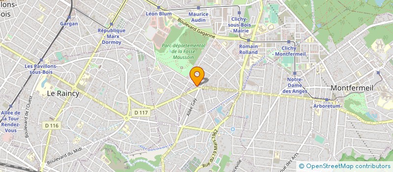 localisation de l'entreprise ILLICO PRESTO à GAGNY