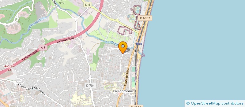 localisation de l'entreprise ILLICO SERVICE à ANTIBES
