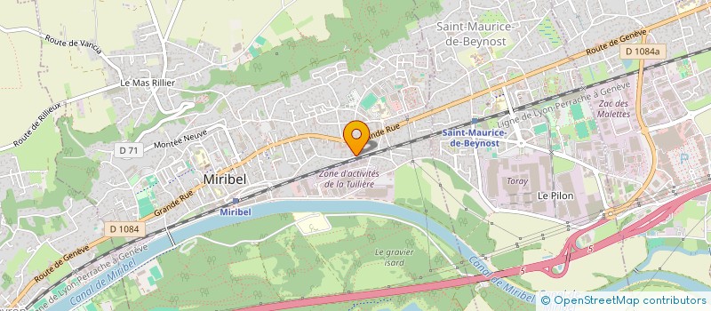 localisation de l'entreprise ILLICODEM à MIRIBEL