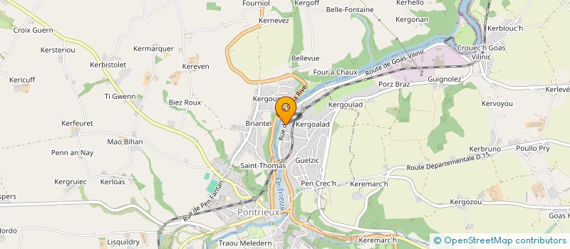 localisation de l'entreprise ILLIEN SAS  PONTRIEUX