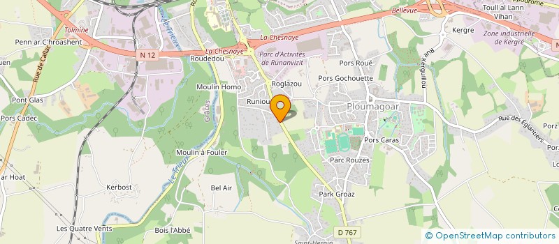 localisation de l'entreprise ILLIMITATO  PLOUMAGOAR