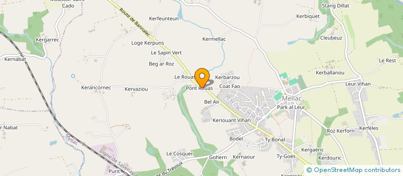 localisation de l'entreprise ILLINA à MELLAC