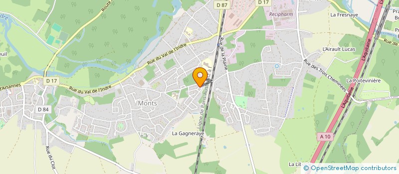 localisation de l'entreprise ILLULAB  MONTS