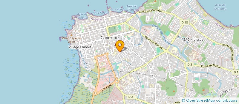 localisation de l'entreprise ILLUMI'N PROD à CAYENNE