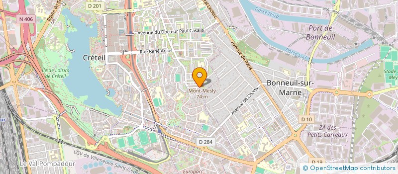 localisation de l'entreprise ILLUMINESSENS & RETOUR O SOURCES FORMATION  CRETEIL