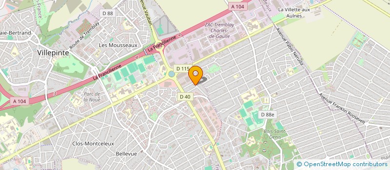 localisation de l'entreprise ILLUSION ET PRESTIGE à VILLEPINTE