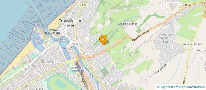 localisation de l'entreprise ILLUSTRIA  TROUVILLE-SUR-MER