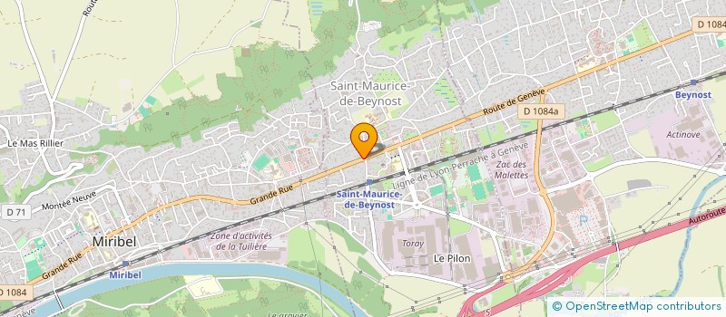 localisation de l'entreprise ILLYRIAN PIZZA à SAINT-MAURICE-DE-BEYNOST