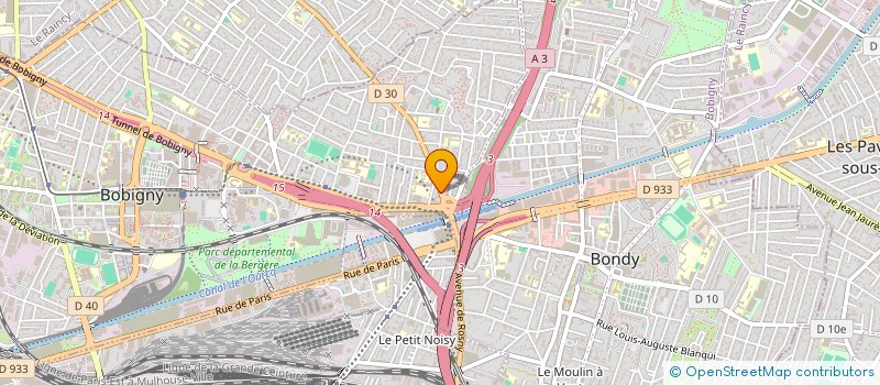 localisation de l'entreprise ILM DATA  BOBIGNY