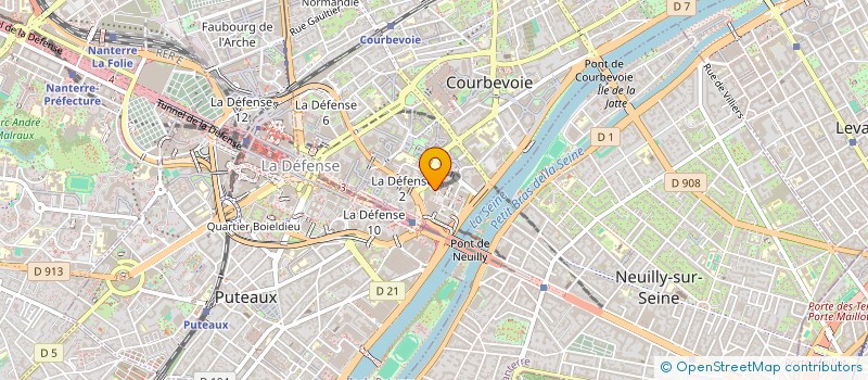 localisation de l'entreprise ILMA TRANSPORT  COURBEVOIE