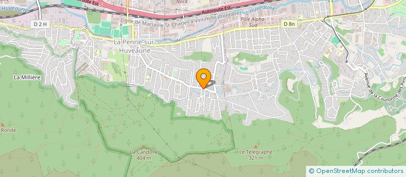 localisation de l'entreprise ILNE IMMO  LA PENNE-SUR-HUVEAUNE