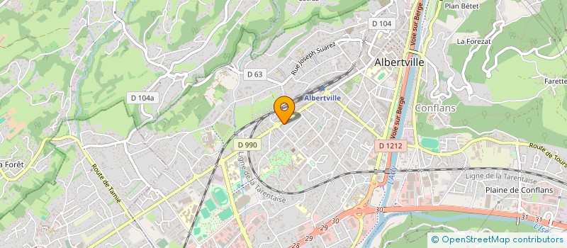 localisation de l'entreprise ILNOYA  ALBERTVILLE