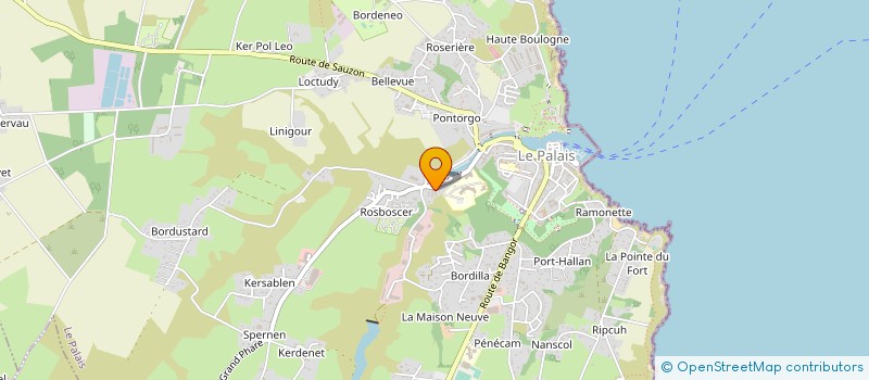 localisation de l'entreprise ILO MARINE à LE PALAIS