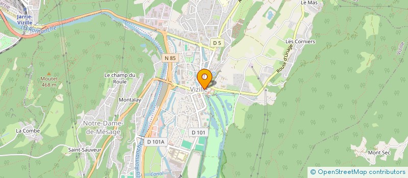 localisation de l'entreprise ILOCIA  VIZILLE