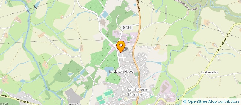 localisation de l'entreprise ILOEVCA à MONTREVAULT-SUR-EVRE