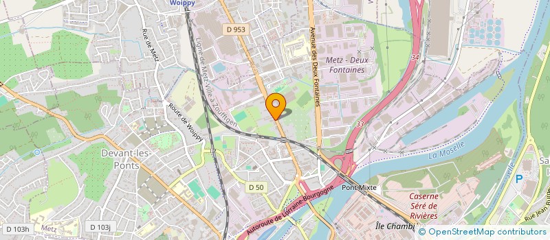 localisation de l'entreprise ILOG MULTIMEDIA  METZ