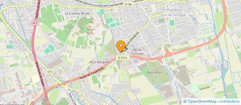 localisation de l'entreprise ILONA FORMATION  ENTRAIGUES-SUR-LA-SORGUE