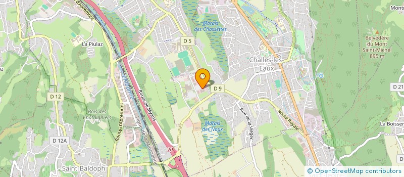 localisation de l'entreprise ILOPTIK 73  CHALLES-LES-EAUX