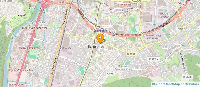 localisation de l'entreprise ILOT 9 à ECHIROLLES