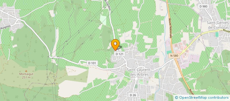 localisation de l'entreprise ILOT  SAINT-LAURENT-DES-ARBRES