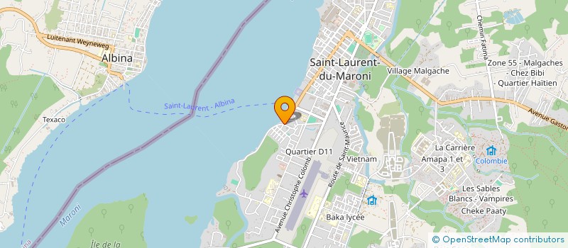 localisation de l'entreprise ILOT GONFLABLE DE L'OUEST à SAINT-LAURENT-DU-MARONI