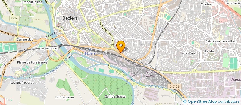 localisation de l'entreprise ILOT NATURA  BEZIERS