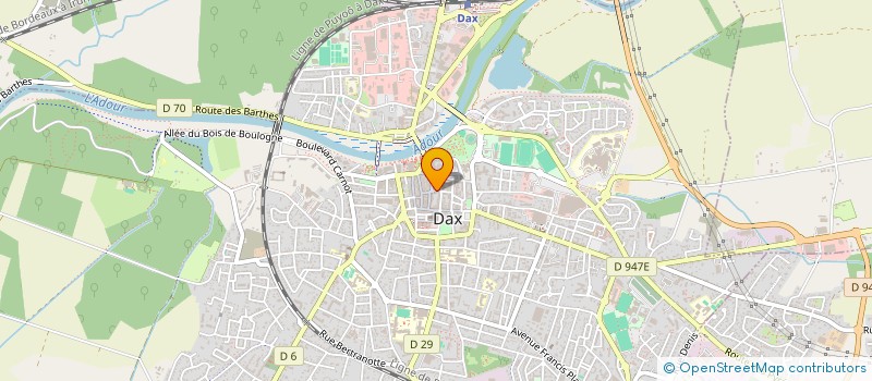 localisation de l'entreprise ILOT SPORT à DAX