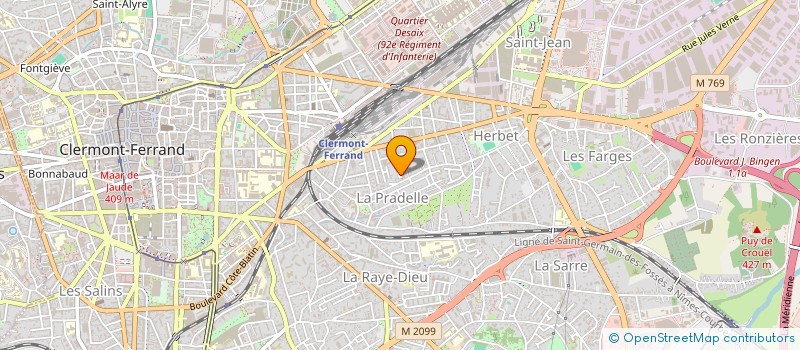 localisation de l'entreprise ILOUAZ  CLERMONT-FERRAND