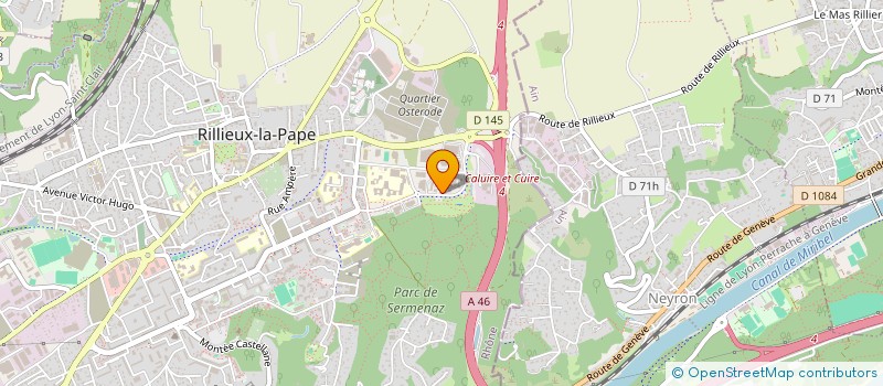 localisation de l'entreprise ILSKI INGENIERIE AUTOMATISME INDUSTRIEL  COUZON-AU-MONT-D'OR