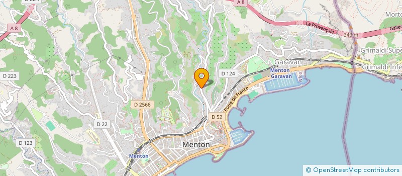 localisation de l'entreprise ILTHANA à MENTON
