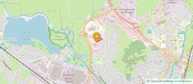 localisation de l'entreprise ILVIN  VESOUL