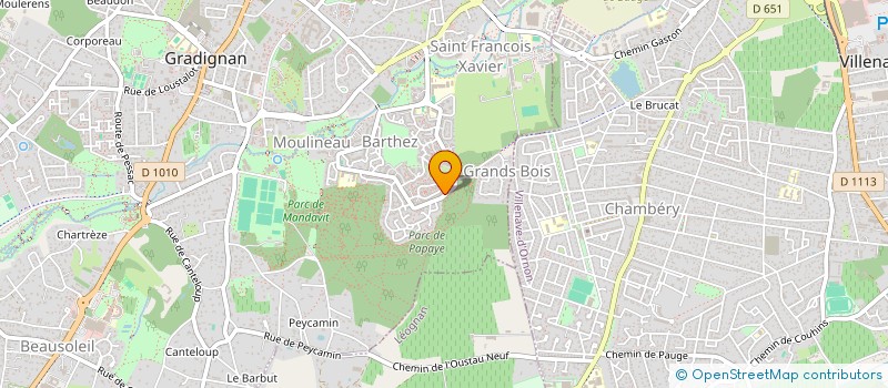 localisation de l'entreprise ILX INVESTISSEMENT  GRADIGNAN