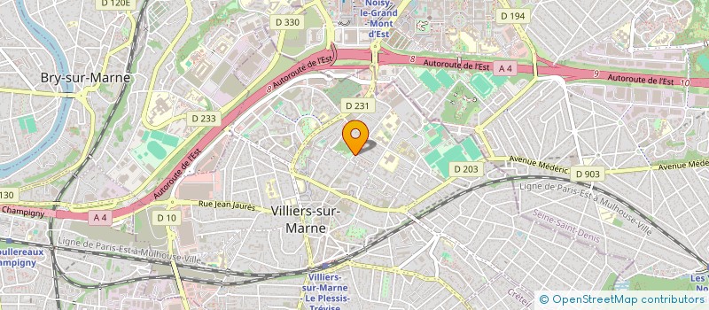localisation de l'entreprise ILY SERVICES à VILLIERS-SUR-MARNE