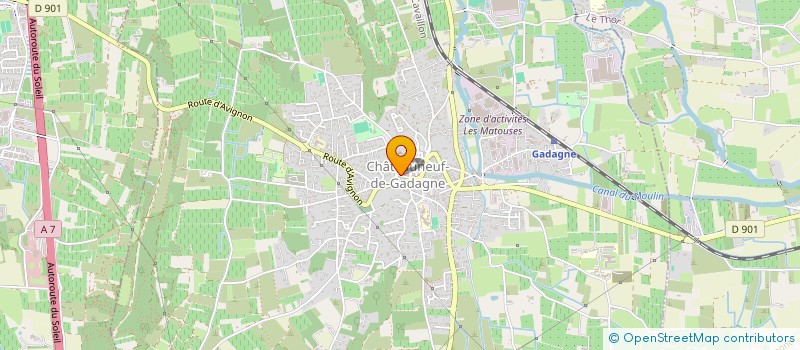 localisation de l'entreprise ILYAM  CHATEAUNEUF-DE-GADAGNE