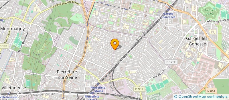 localisation de l'entreprise ILYAN COIFFURE à PIERREFITTE-SUR-SEINE