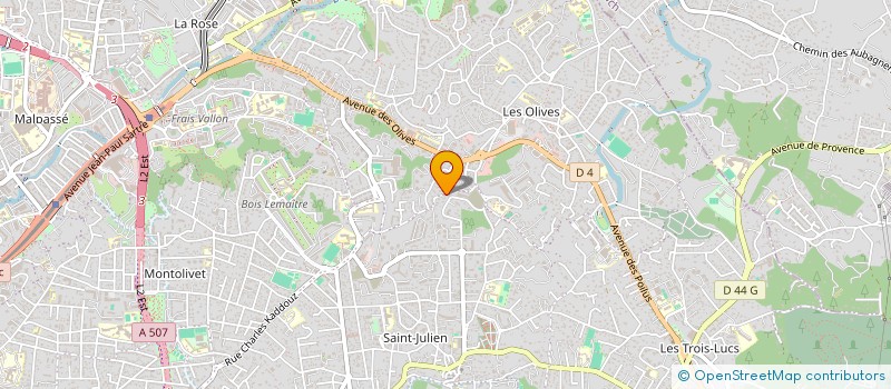 localisation de l'entreprise ILYANIS à MARSEILLE