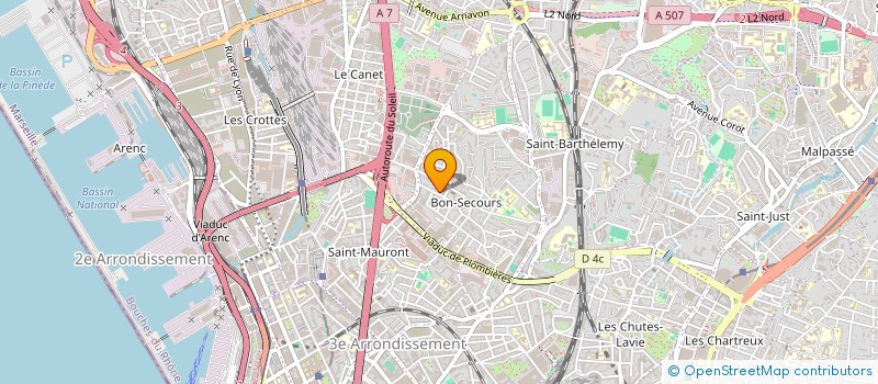 localisation de l'entreprise ILYAS CONSTRUCTION à MARSEILLE