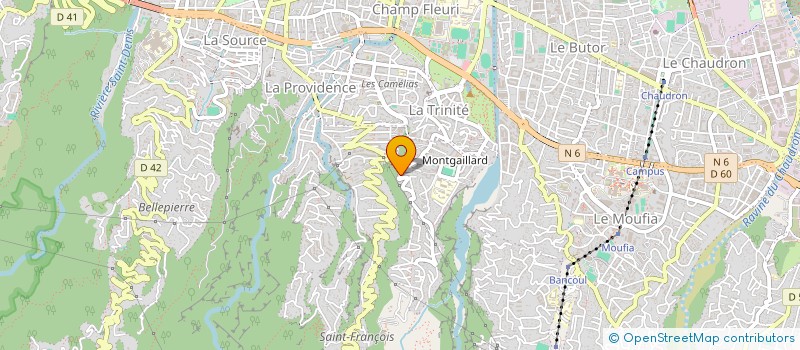 localisation de l'entreprise ILYAS MANGROLIA CHAUSSURES à SAINT-DENIS